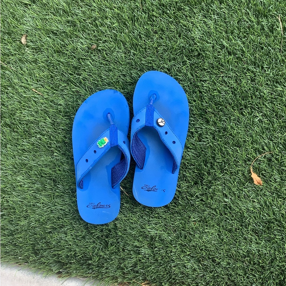 Blue Flip Flops - Picture 5 of 5